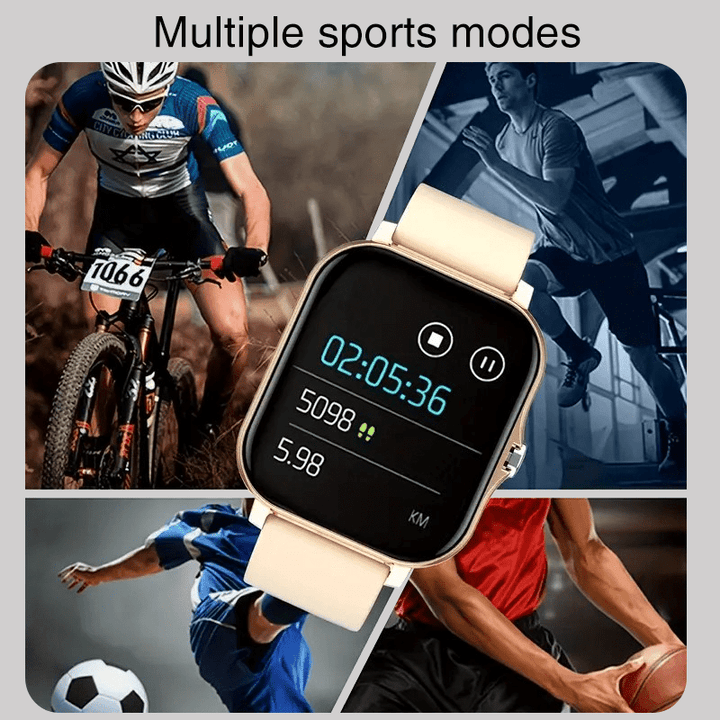 2024 Trendy Smartwatch with Full Touch Display & Wireless Calling - Fitness Tracker, Compatible for Android & iOS, Perfect Gift for Mother's Day, Father's Day, Valentine's, Holiday season