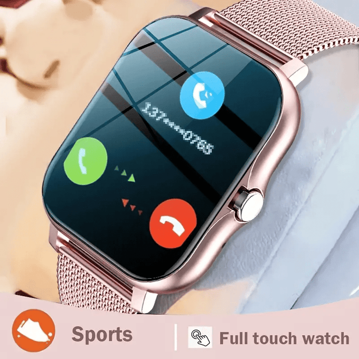 2024 Trendy Smartwatch with Full Touch Display & Wireless Calling - Fitness Tracker, Compatible for Android & iOS, Perfect Gift for Mother's Day, Father's Day, Valentine's, Holiday season