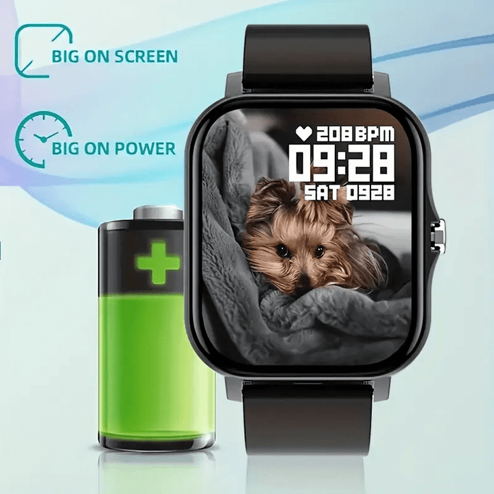 2024 Trendy Smartwatch with Full Touch Display & Wireless Calling - Fitness Tracker, Compatible for Android & iOS, Perfect Gift for Mother's Day, Father's Day, Valentine's, Holiday season