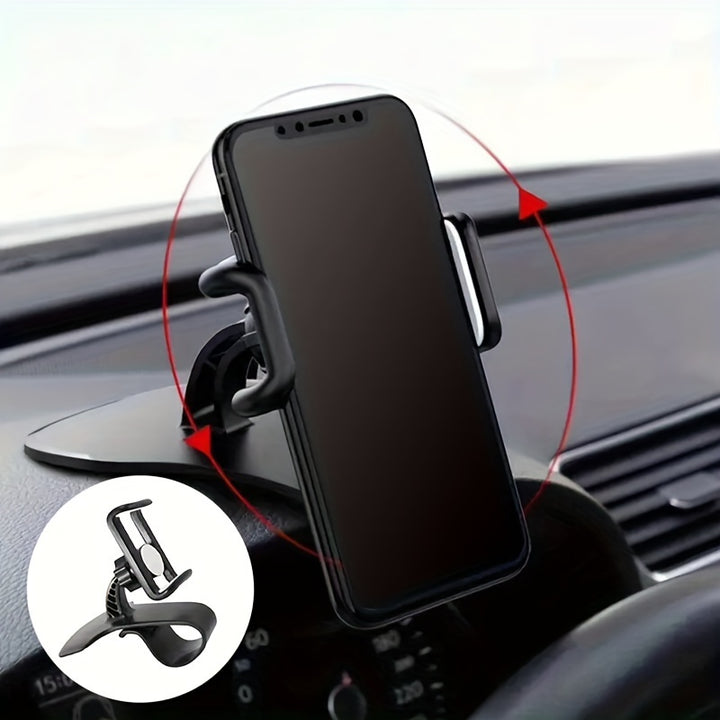 Dolwao 1pc Universal Car Phone Holder - Easy Install, Non-Slip Dashboard Clip for iPhone, for SamSung, Xiaomi, Oppo, for VIVO, OnePlus - Durable ABS Material, No Battery Needed