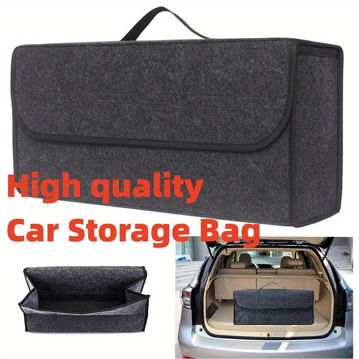 Car Boot Felt Cloth Folding Storage Box Black Grey Car Interior Organiser Model Bag Christmas Gift