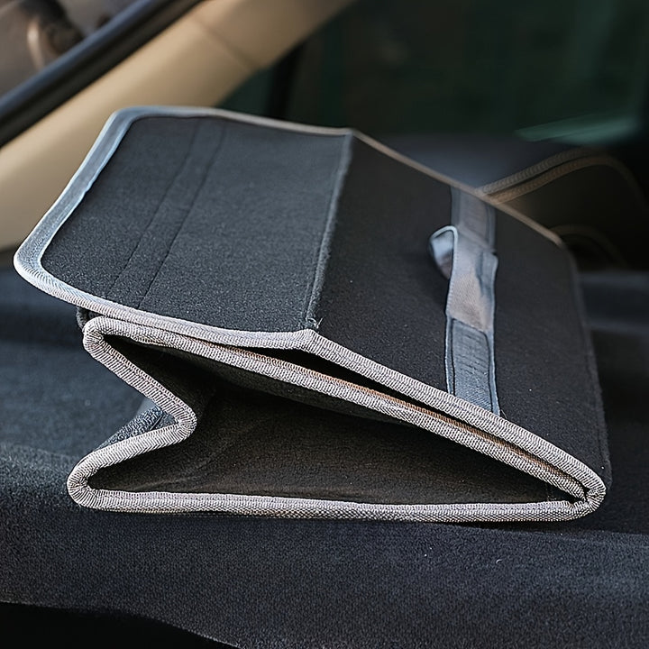 Car Boot Felt Cloth Folding Storage Box Black Grey Car Interior Organiser Model Bag Christmas Gift