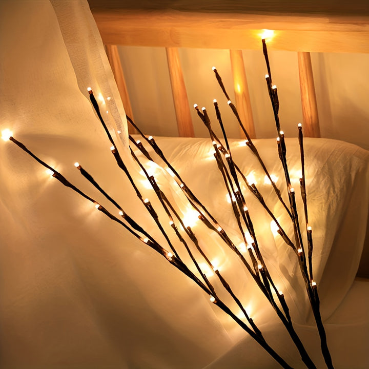 1pc, 20 LED Branch Lights - Interior Decorative Lighting For Weddings, Birthdays And Christmas - Fairy Lights With Branch Design