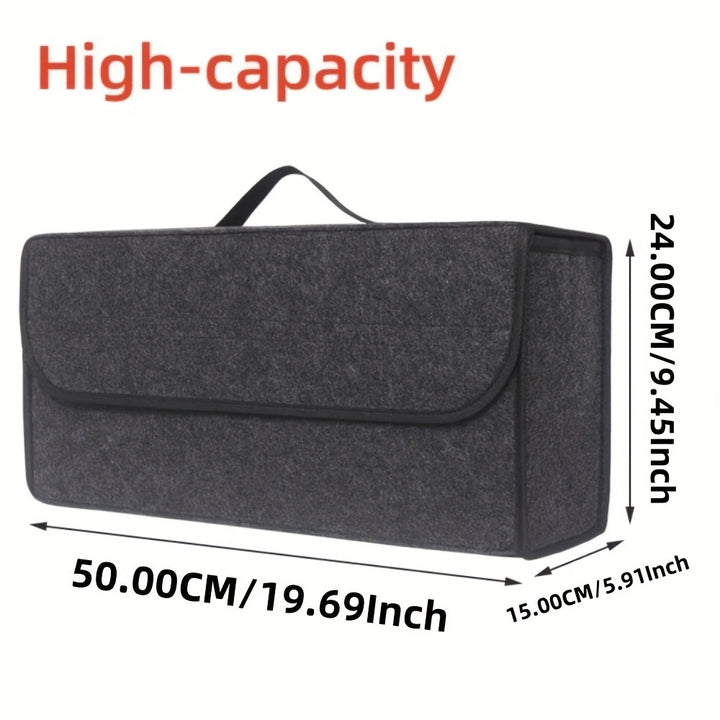 Car Boot Felt Cloth Folding Storage Box Black Grey Car Interior Organiser Model Bag Christmas Gift