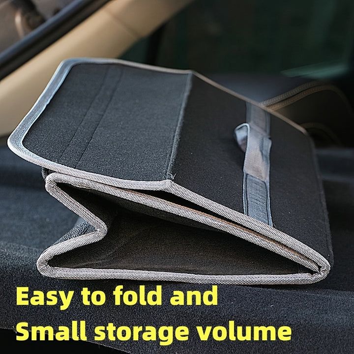 Car Boot Felt Cloth Folding Storage Box Black Grey Car Interior Organiser Model Bag Christmas Gift