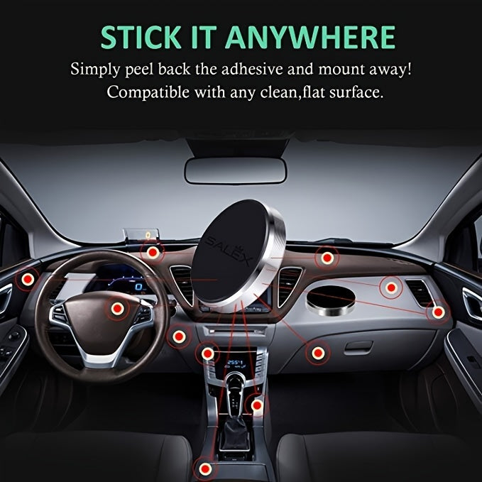 Dashboard Mini Car Portable Paste Sticker Easy Install Magnetic Phone Holder Universal Strong Magnets Wall Key Holder