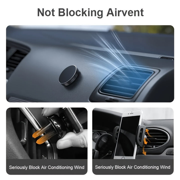 Dashboard Mini Car Portable Paste Sticker Easy Install Magnetic Phone Holder Universal Strong Magnets Wall Key Holder