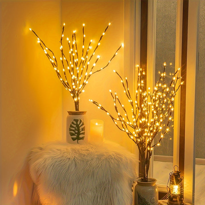 1pc, 20 LED Branch Lights - Interior Decorative Lighting For Weddings, Birthdays And Christmas - Fairy Lights With Branch Design