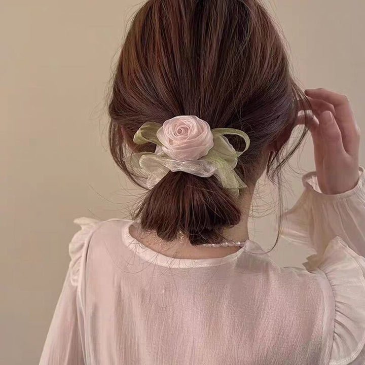 Lovely Korean Style Hair Rope Temperament Women Girls Elastic Hair Ties Daily Life Ponytail Holder Woman Headdress