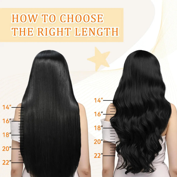 24inch Clip in Hair Extensions Real Human Hair 120g Straight 100% Brazilian Remy Human Hair Clip in Hair Extensions for Women