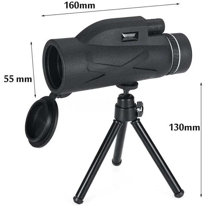 Monocular 80x100 HD Zoom Telescope Night Vision Scope with Phone Holder&Telescopic Tripod Monoculars Optical Lens Telescope