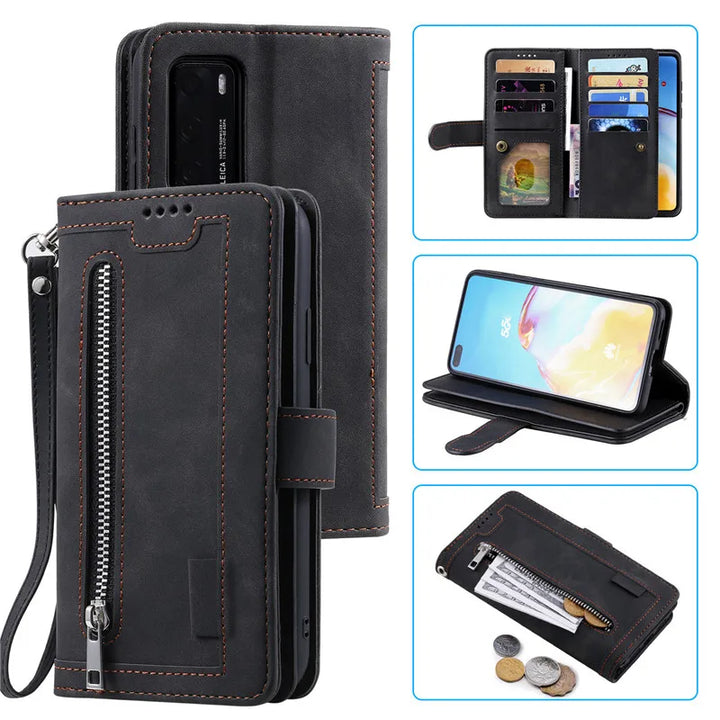 For Xiaomi 14T 14 13 13T 12T 12S 11T Pro 12 Lite 5G Zipper Wallet Leather Case For Xiaomi 14T Case Mi 11 Ultra 12X 10T Pro Cover