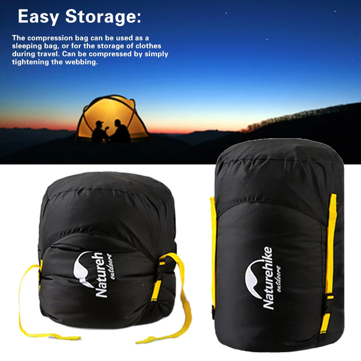 Naturehike Compression Bag Outdoor Hiking Ultralight Camp Sleeping Bag Compression Sack Storage Drawstring Pouch Camping Gadget