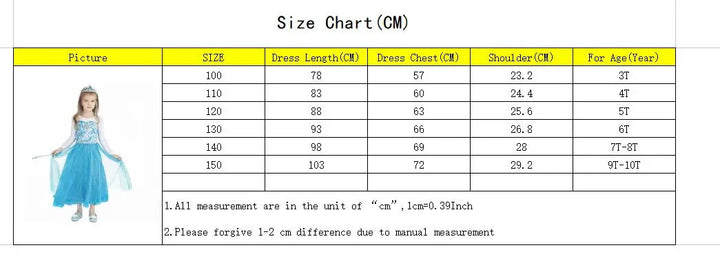 2024 New Elsa Dress Girls Halloween Cosplay Costume Princess Dresses For Kids Christmas Birthday Fancy Party Vestidos Menina