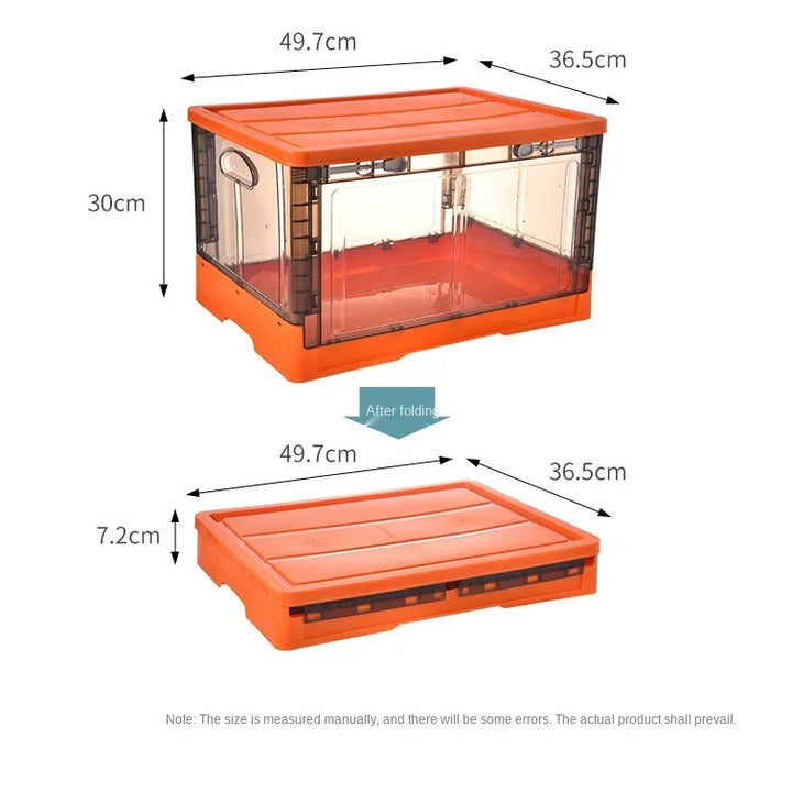 Foldable storage box, clothes storage artifact, household clothes, books, plastic storage box