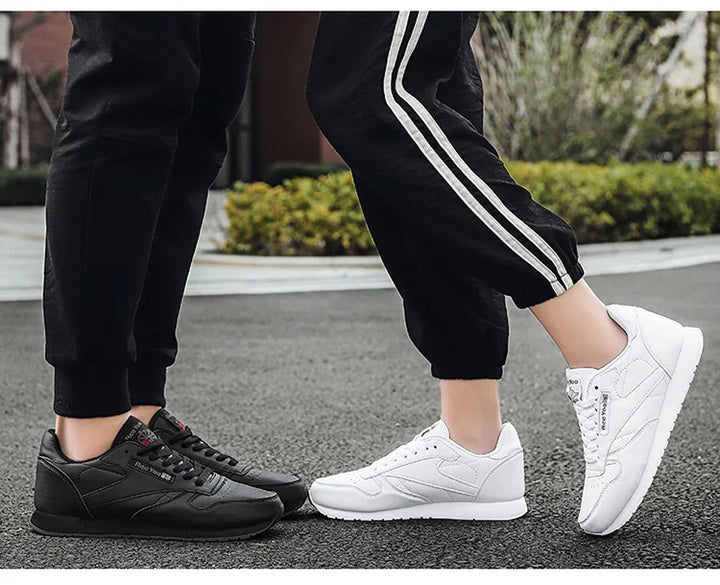 Couple Sneakers 2024 Fashion shoe Men Women Running Shoes Non Slip White Black Sport Shoes Outdoor Lace Up Walking Shoes Male