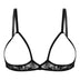 Womens Sheer Floral Lace Open Cups Bra Wireless Bra Adjustable Straps Unlined Bralette Sexy Lingerie Underwear Woman Bras Tops