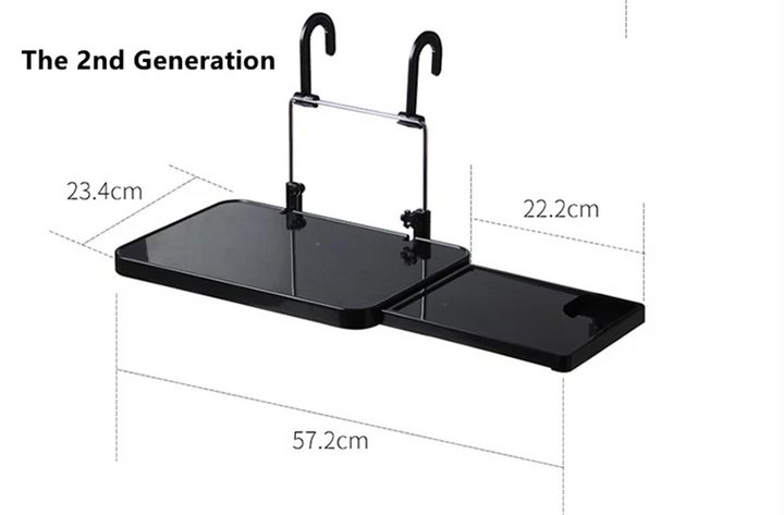 Car Laptop Food Holder Seat Steering Wheel Computer Notbook Table Work Desk Multipurpose Foldable Drink Dining Tray Stand