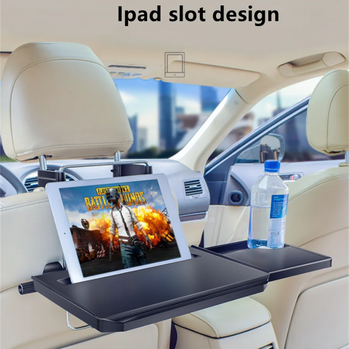 Car Laptop Food Holder Seat Steering Wheel Computer Notbook Table Work Desk Multipurpose Foldable Drink Dining Tray Stand