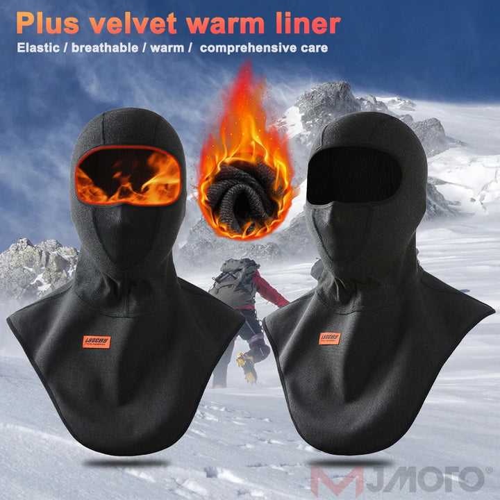 New Motorcycle Mask Fleece Thermal Face Mask Keep Warm Moto Riding Balaclava Motorbike Biker Winter Windproof Ski Mask Men Women