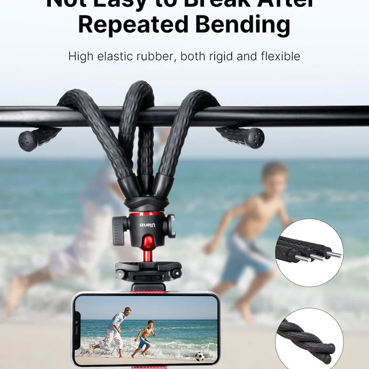 VIJIM Ulanzi MT-33 Flexible Octopus Tripod for Phone Camera DSLR 2in1 Design Tripod With Phone Holder Side Cold Shoe 1/4'' Screw