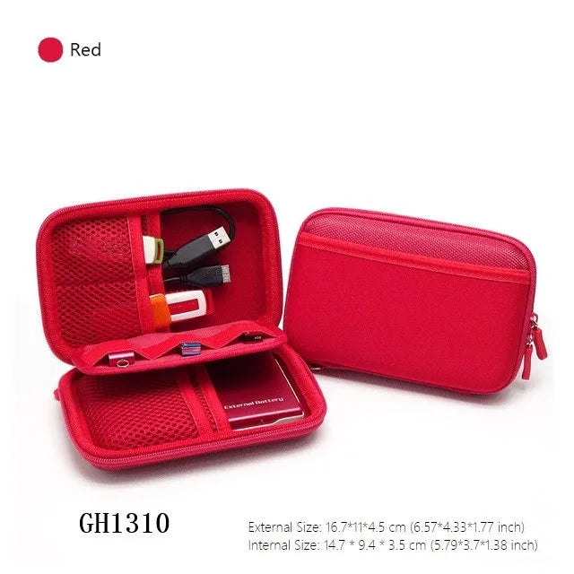 Cable Organizer Bag Headphones Case Power Bank Case Electronic Gadget Organizer Cable Bag USB Wires Charger Digital Storage Box