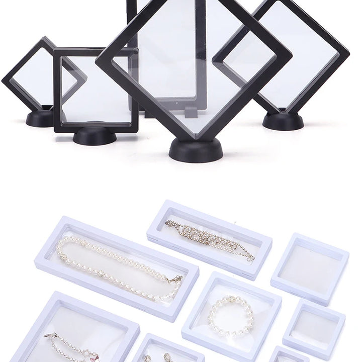 Jewelry Storage Box Earring Studs Storage Box Antioxidant Pe Film Suspension Box Hand String Bracelet Elastic Box