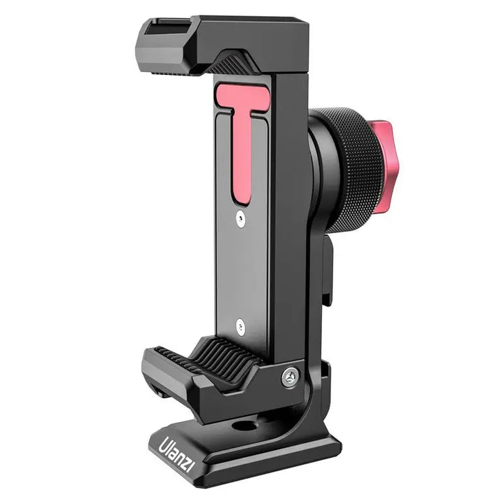 Ulanzi ST-27 Metal Phone Holder Clamp With Cold Shoe Arca 360°Rotatable tripod Mount Clip for TikTok Vlog Photography