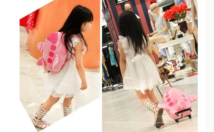 kid Rolling backpack for School detachable backpack wheels Children Travel Trolley backpack bags for kids  girl wheeled backpack