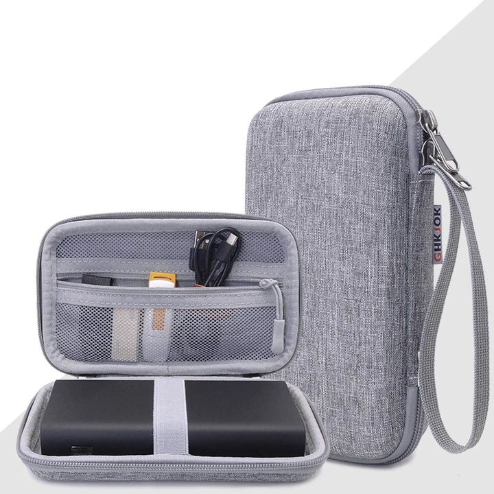 Digital Gadget Device HDD Power Bank Storage Bag for Travel Electronics Accessories USB Data Cable Earphone Organizer Case Pouch