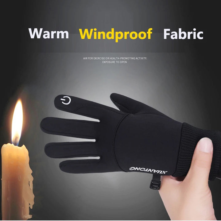 Winter Waterproof Men's Gloves Touchscreen Windproof Sports Fishing Driving Motorcycle Ski Non-slip Warm Cycling Women Gloves