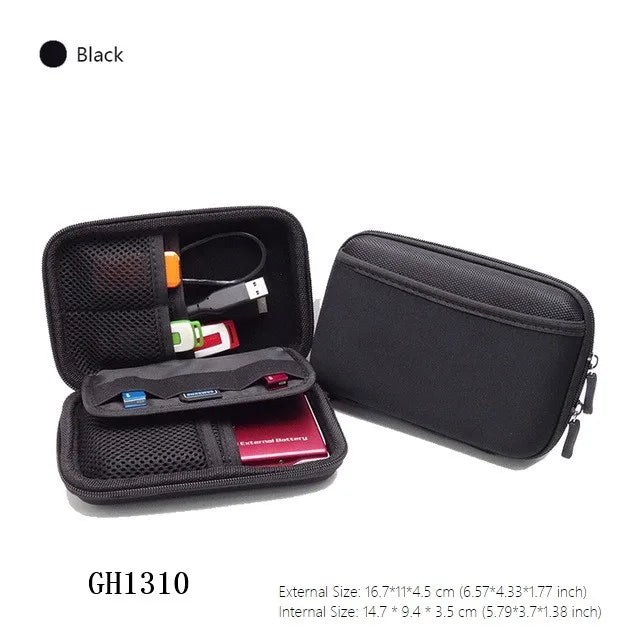 Cable Organizer Bag Headphones Case Power Bank Case Electronic Gadget Organizer Cable Bag USB Wires Charger Digital Storage Box