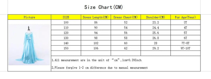 2024 New Elsa Dress Girls Halloween Cosplay Costume Princess Dresses For Kids Christmas Birthday Fancy Party Vestidos Menina