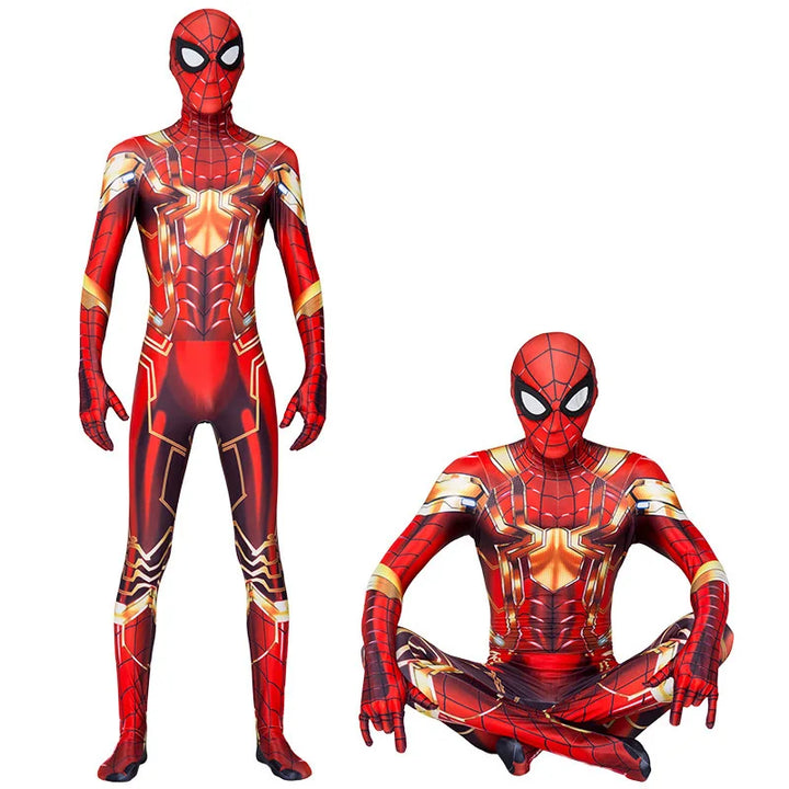 Spiderman Cosplay Fantasy Costumes Jumpsuit For Boys Girls Spider Man Miles Morales Superhero Halloween Carnival Zentai Bodysuit