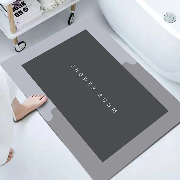 Super Absorbent Non-slip Bathroom Mat Toilet Anti-skid Bathtub Foot Mat Kitchen Living Room Floor Mat Home Decor