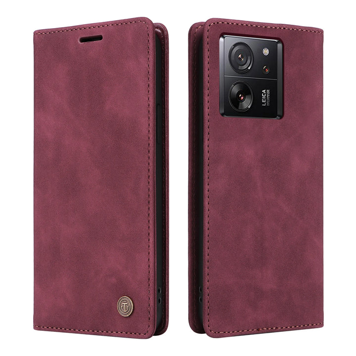 Ultrathin Leather Flip Case For Xiaomi Mi 14T 13T Redmi Note 14 13 Pro Plus 5G 13C 14C Business Wallet Phone Cover