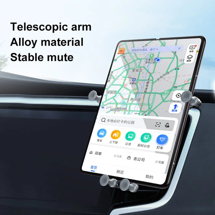 Car Phone Holder Gravity GPS Support Telephone Mount For Samsung Galaxy Z Fold 3 Z Fold 2 Samsung S21 S20 Xiaomi Car Phone Stand