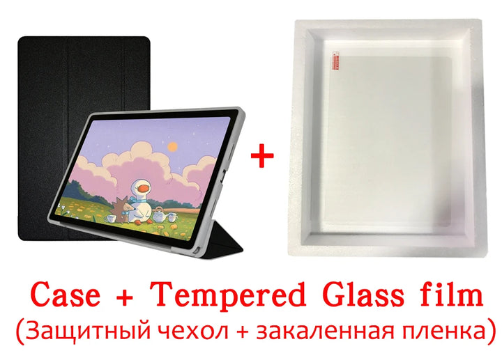 Case For Teclast P30T 10.1 Inch Tablet,TPU Soft Shell Fold Stand Cover For P30T + Stylus Pen