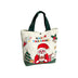 2024 New Christmas Gift Bag Cartoon Print with Portable Santa Claus Snowman Handbag Canvas Bag Bolsa De Regalo De Navidad