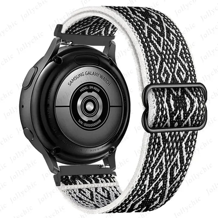 20mm 22mm strap For Samsung Galaxy watch 4/6/classic/Active 2/Gear S3/5/5pro Nylon Elastic Huawei GT 2e/2/3 Pro band correa Belt