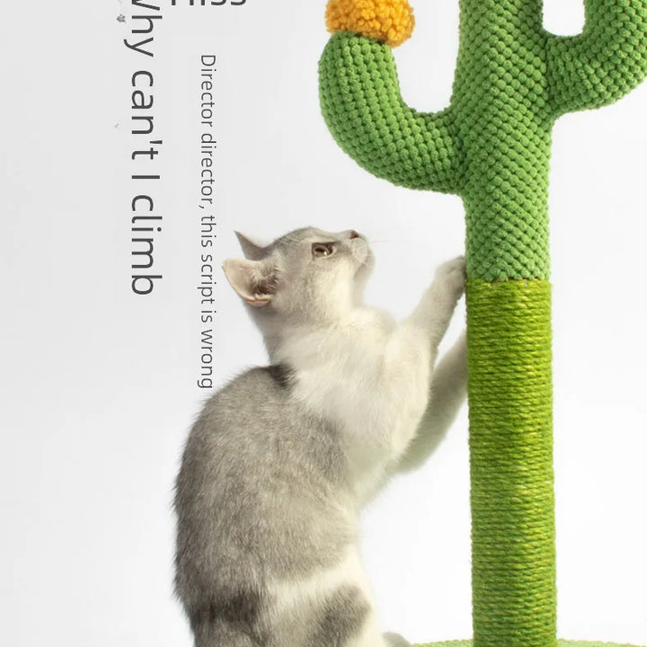 Cat Climbing Tower Sisal Cactus Scratching Post Pet Supplies Wholesale Price Professional