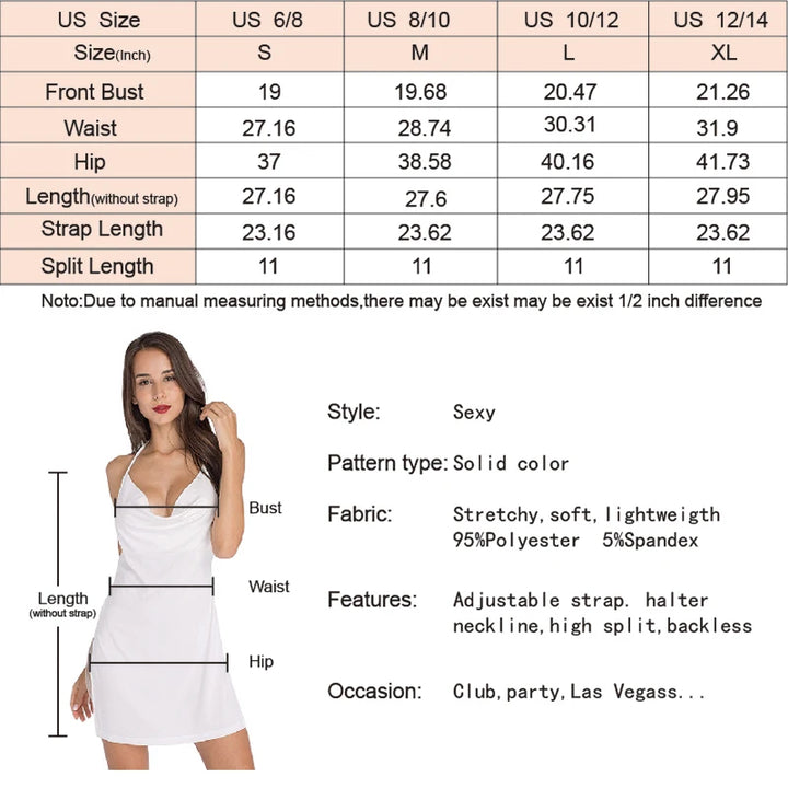 Summer Sexy Side Slit Spaghetti Strap Backless Dresses Casual Elegant Party Mini White Dress Women Low Neck Y2k Clothes Vestidos