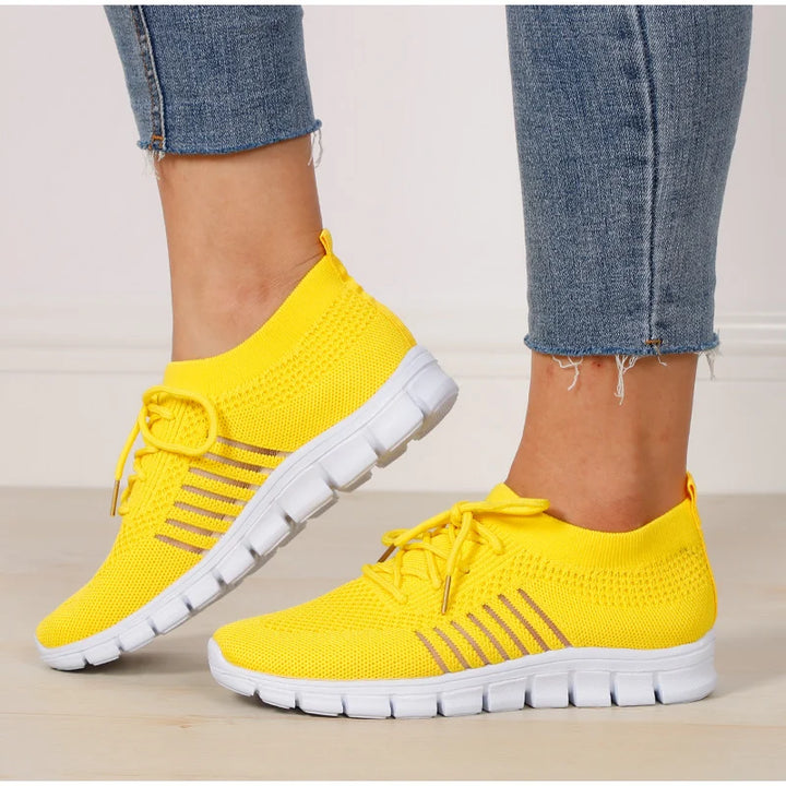 New Summer Sneakers Women Slip on Mesh Light Breathable Running Shoes Woman Walking Platform Comfortable Female Casual Shoes