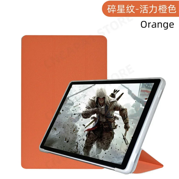 For Teclast P30 T P30T 10.1" Tablet PC Slim Tri-Folding Stand Flip Book Cover Case with Soft TPU Back Shell