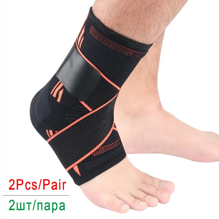 2Pcs Ankle Brace Breathable Ankle Support Comfortable Ankle Stabilizer with Compression Wrap Support for Men Women Sports Sprain