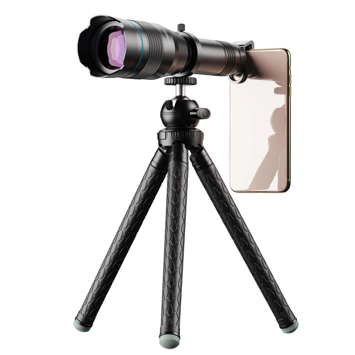 APEXEL HD 60x Telephoto Lens Mobile Phone Powerful Monocular Telescope Lens With Tripod for iPhone Bird Watching Travel Hunting