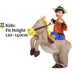 Adult Children Western Cowboy Riding Inflatable Costume Little Grey Horse Bull Riding Bar Halloween Show Out Dress