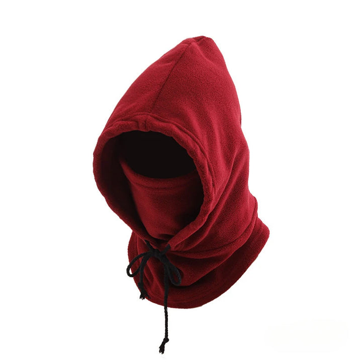 Unisex Winter Balaclava Knit Hood - Windproof  Mask with Drawstring, Motorcycle Riding Headgea Warm Knitted Cap Cold Weather