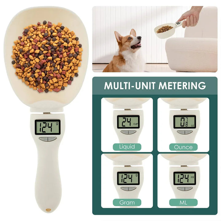 Electronic Measuring Spoon, Digital Spoon Scale with LED Display, 800g/1g Precision,Daily Meals Pet Dog Food Gadgets for Kitchen