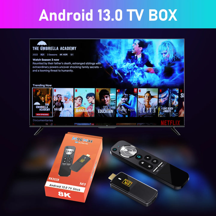 H96 MAX M3 Mini HD Smart TV Set Top Box RK3528 Internet TV Box 8K 2G/16G Wi-Fi6 Android 13 TV BOX